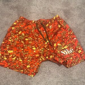 Orange Nike Sportswear Woven Shorts Medium